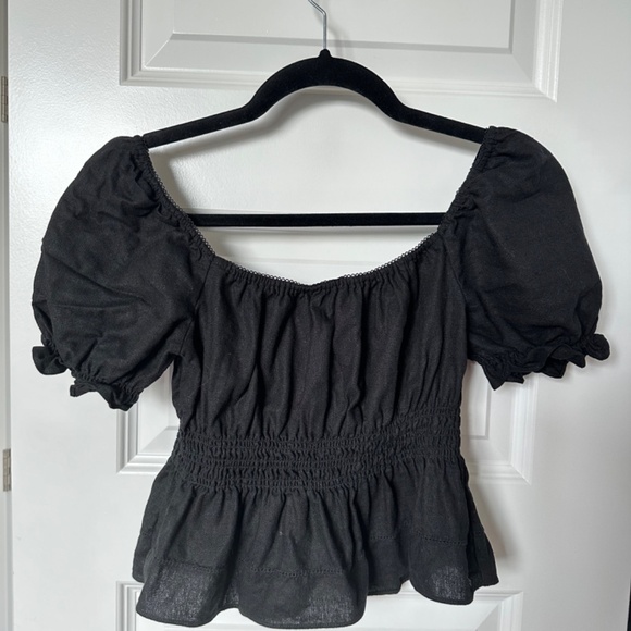 [SOLD] NWOT Aritzia Sunday Best Janis Linen Top - Picture 3 of 10
